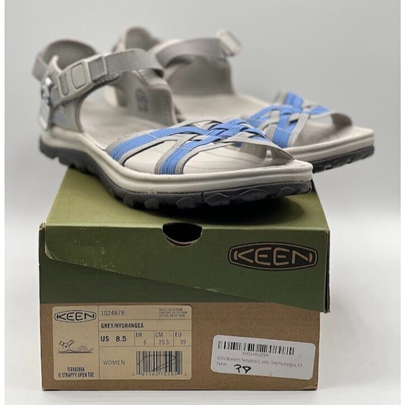 KEEN Women's Terradora‎ II Open Toe Grey Hydrangea Women's Sandal Size 8.5 NIB - Picture 1 of 12